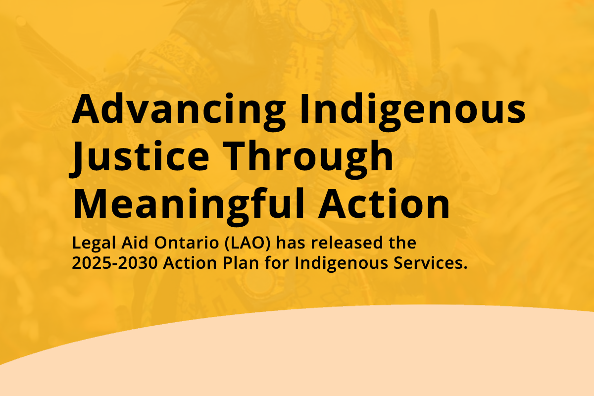 Legal Aid Ontario Releases Action Plan