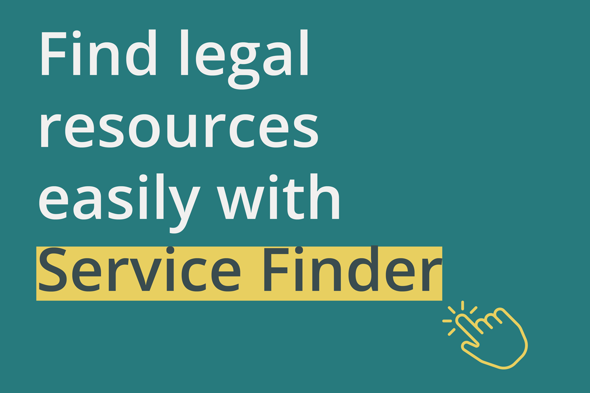 Legal Aid Ontario’s Service Finder tool is now available!