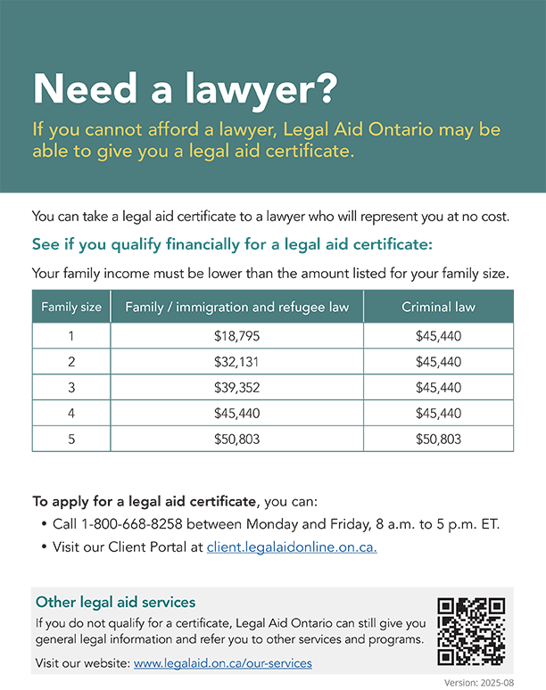 Certificate financial eligibility poster