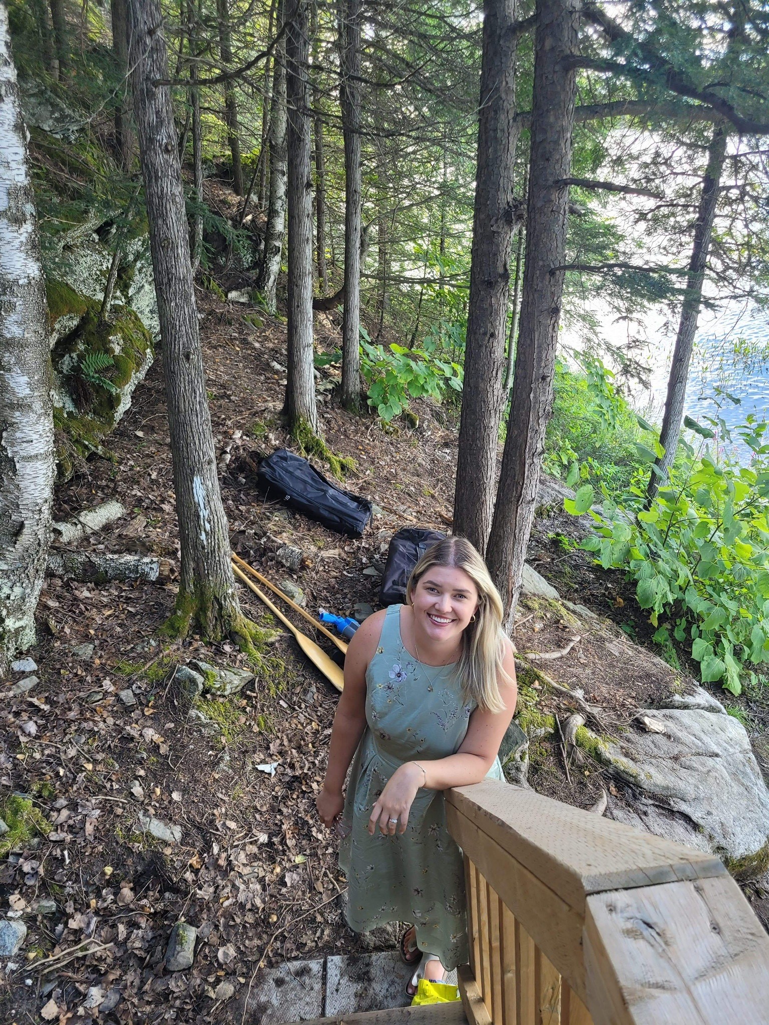 Alana Logie at Kennebec Lake