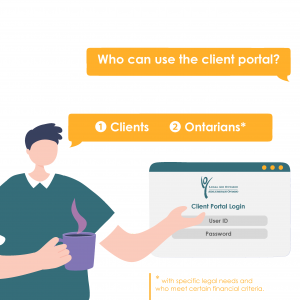 Who can use the client portal?